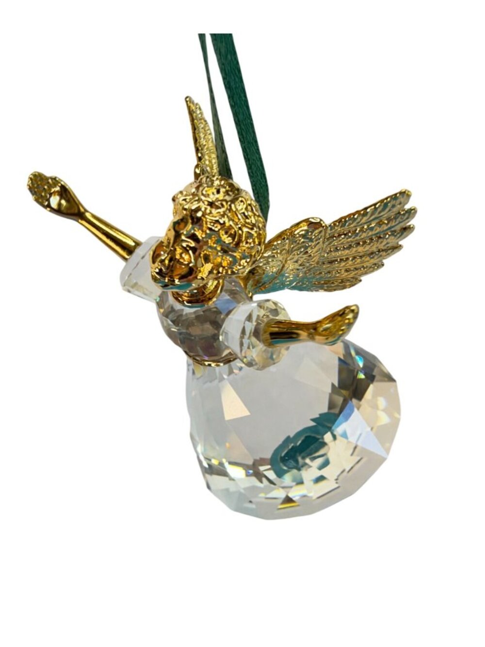 Swarovski 1996 Christmas Memories Angel Crystal Ornament 203083 Boxed Austria - Picture 6 of 14